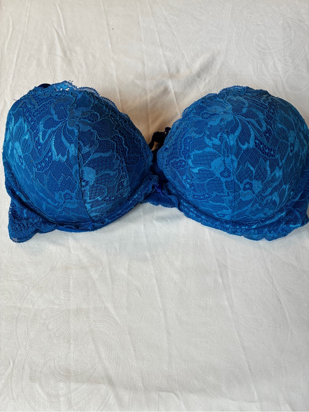 Victoria's Secret Blue Lace Push-Up Bra